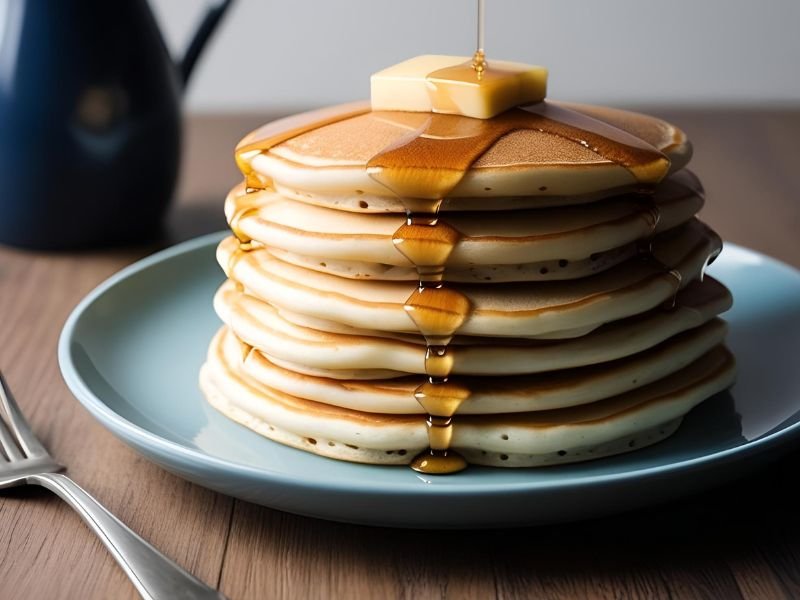 heap breakfast ideas for a budget family of 4, including oatmeal, eggs, pancakes, and toast.