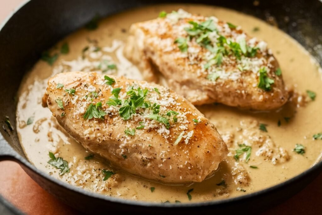 Savory Creamy Garlic Parmesan Chicken Recipe