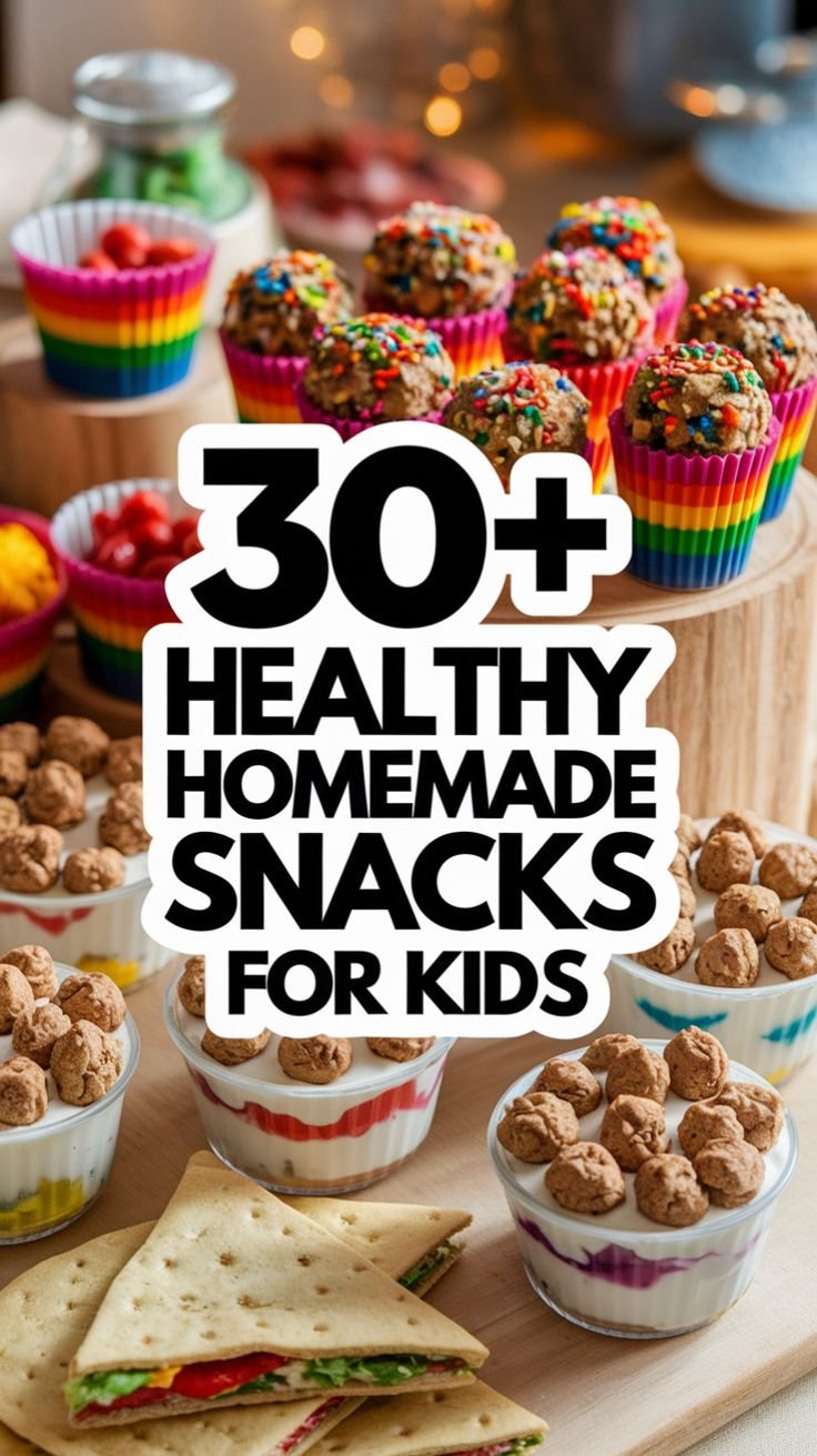  Foto zu 30+ Healthy Homemade Snacks for Kids: Easy, Nutritious & Kid-Approved 