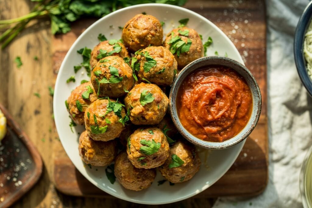 Juicy Air Fryer Meatballs Recipe