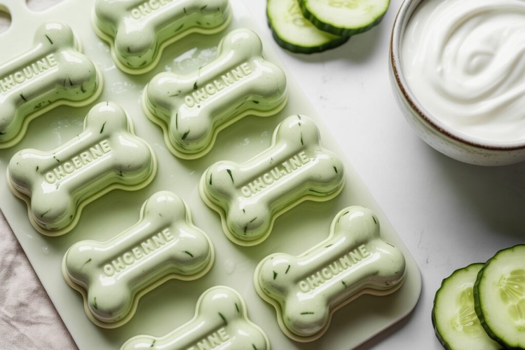 Cucumber Yogurt Dog Treats Recipe