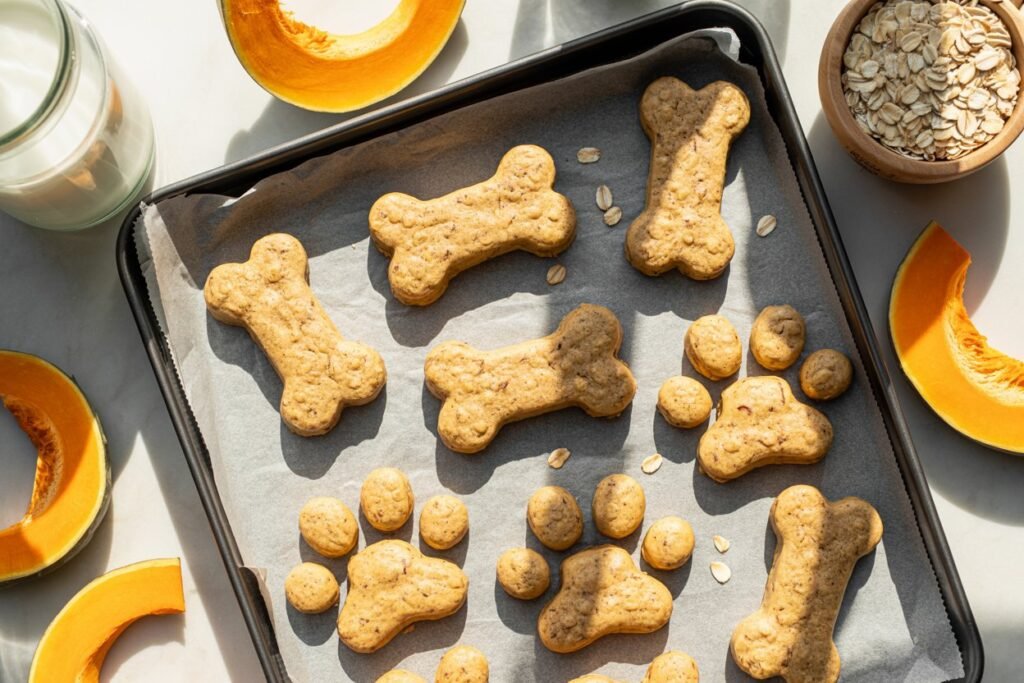 Pumpkin and Oat Dog Cookies Recipe