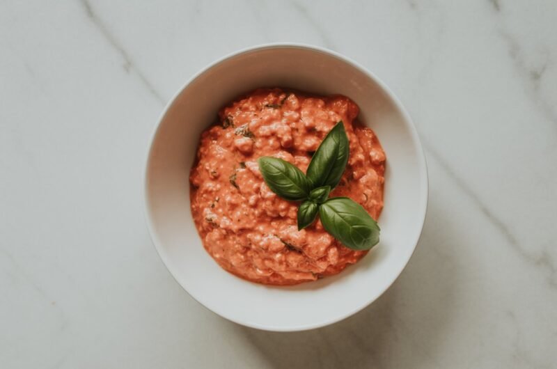Viral Creamy Cottage Cheese Tomato Basil Pasta Sauce