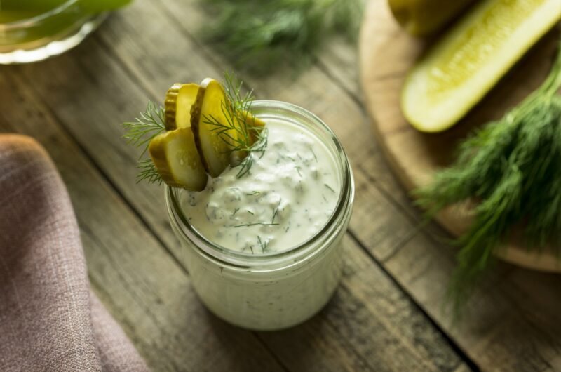 High-Protein Healthy Dill Pickle Ranch