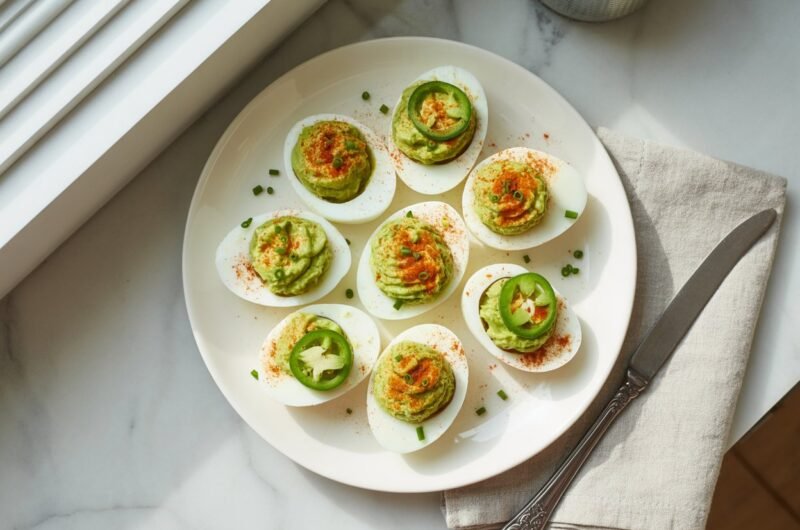 Modern Avocado Deviled Eggs — No Mayo, All Flavor