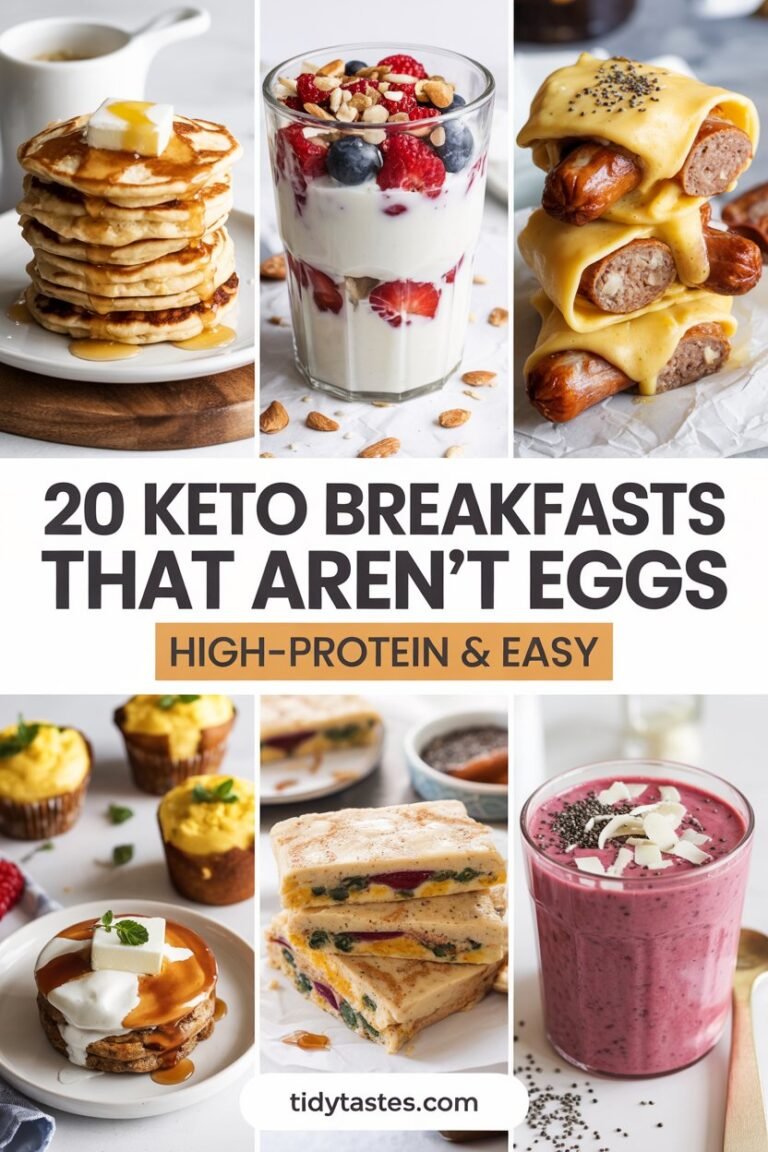 20 Keto Breakfasts That Aren’t Eggs (High-Protein & Easy) - Tidy Tastes
