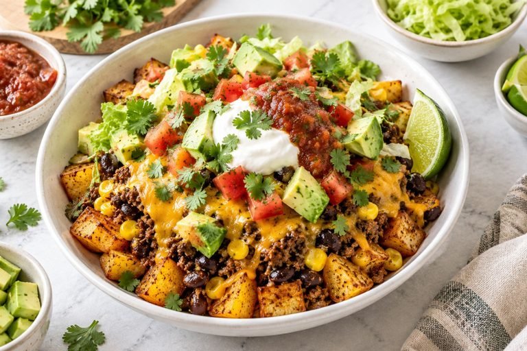 Loaded Potato Taco Bowl Recipe (Easy Weeknight Comfort Food)