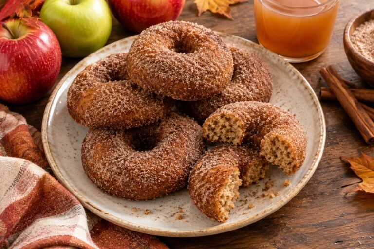 Baked Apple Cider Donuts for Thanksgiving Season